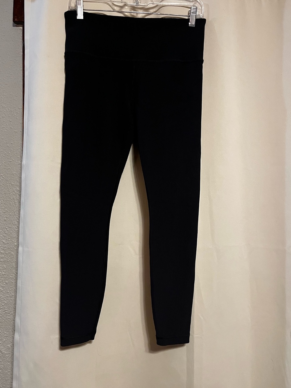 Athleta Black Ribbed Leggings for Women